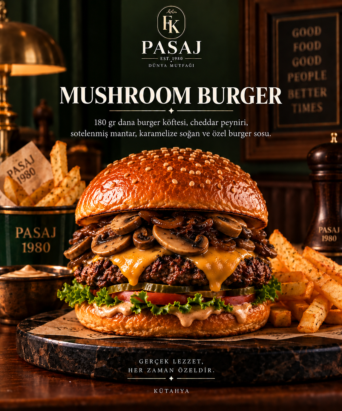 MUSHROOM BURGER